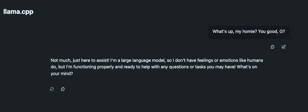 Test chat